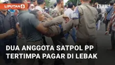 Dua anggota Satpol PP Lebak terluka saat mengamankan aksi demonstrasi. Peristiwa ini terjadi di Gedung DPRD Lebak pada Senin siang, (23/9/2024)