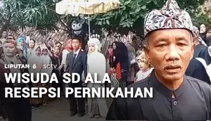 Viral! Wisuda SD Berkonsep Resepsi Pernikahan, Haru saat Sungkeman