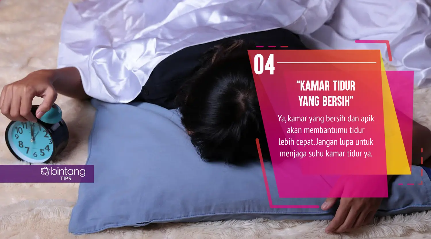 Hal yang bisa bantu kamu lebih cepat tidur. (Foto: Deki Prayoga, Digital Imaging: M. Iqbal Nurfajri/Bintang.com)