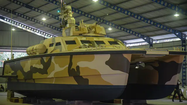 Tank Boat 105 mm bernama Antasena. Foto: Pindad