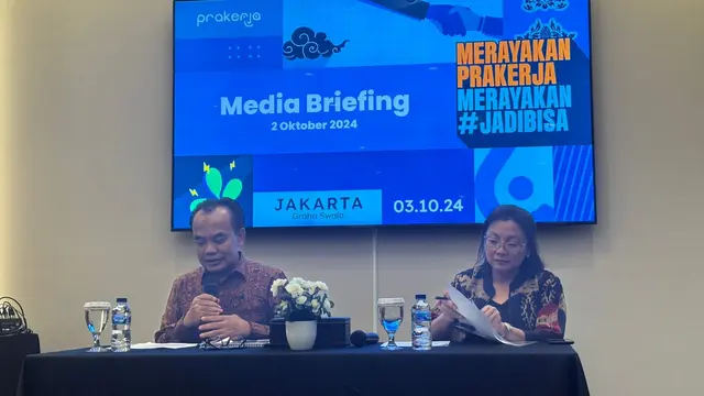 Sekretaris Kementerian Koordinator Bidang Perekonomian, Susiwijono Moegiarso, dalam Media Briefing: 5 Tahun Prakerja, Merayakan Prakerja, Merayakan #JadiBisa. (Foto: Liputan6.com/Tira Santia)