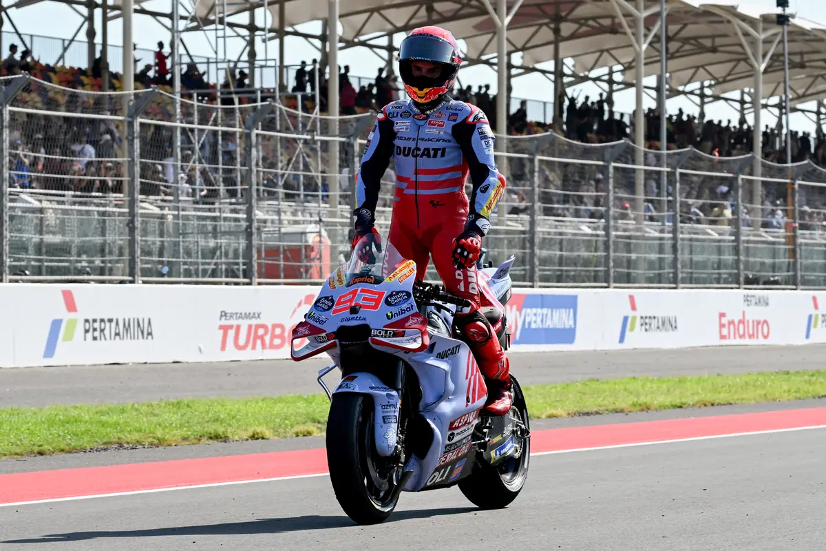 Marc Marquez Gagal Finis Lagi di MotoGP Indonesia karena Motor Menyala ...
