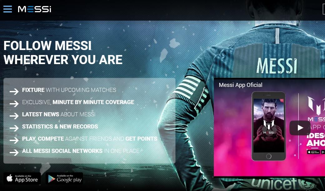 Bintang Barcelona, Lionel Messi merilis website baru bernama Messi.com. (AS). 