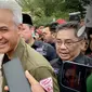 Capres nomor urut 03 Ganjar Pranowo saat berkampanye di Palembang. (Foto: Liputan6.com/Delvira Hutabarat).