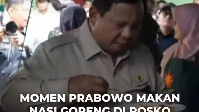 Momen Prabowo Makan Nasi Goreng di Posko Pengungsi Banjir Agam: Ini Menu Kalau Saya Datang Ya?