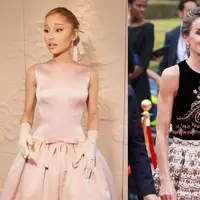 Melihat gaya busana Ariana Grande hingga Ratu Letizia di pembukaan Olimpiade Paris 2024 (@arianagrande, Dior)
