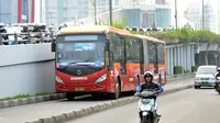 Bus Transjakarta (Liputan6.com/Helmi Fithriansyah)