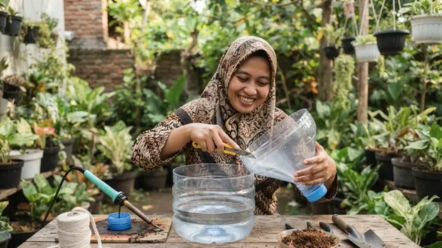 Cara Membuat Galon Bekas Menjadi Pot Self-Watering