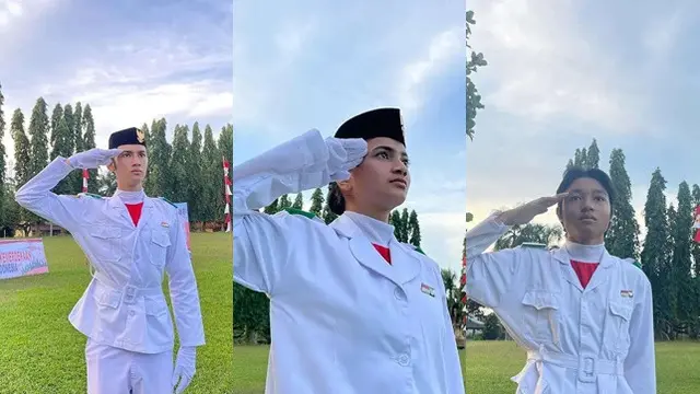 6 Potret Pemain Dari Jendela SMP Jadi Paskibraka, Rayakan HUT RI ke-76
