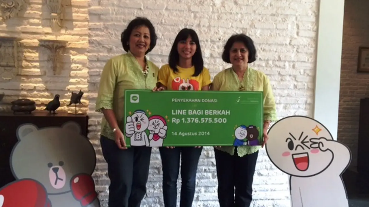 Peduli Kanker, Line Salurkan Bantuan Rp 1,37 Miliar
