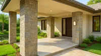 7 Model Tiang Teras Rumah Minimalis, Desain Simpel yang Percantik Fasad Rumah