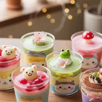 Ilustrasi Ide Dessert dan Camilan Mini Pakai Cup Jeli Kecil /Gemini AI