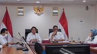 Kepala Badan Standardisasi Nasional (BSN) Kukuh S Achmad&nbsp;dalam acara Konferensi Pers, Selasa (10/1/2023).