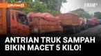 Viral! Antrian Truk Sampah Pemprov Jakarta Bikin Macet Bantargebang