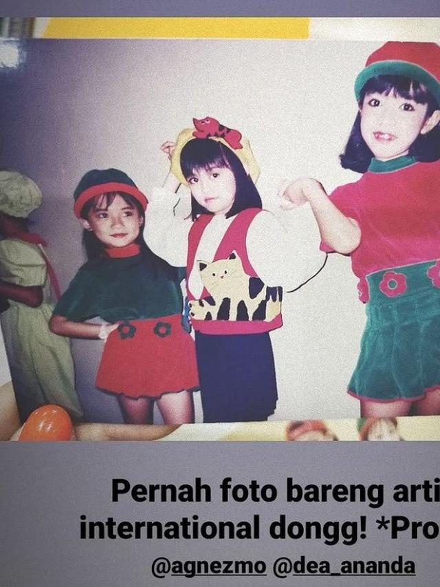 Potret Jadul Leony Trio Kwek Kwek Bareng Sesama Mantan Artis Cilik (Foto: Instagram/@leonyvh)