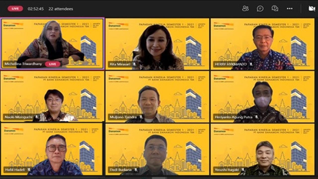 Paparan kinerja keuangan Bank Danamon, Rabu (28/7/2021) (Dok: Bank Danamon)