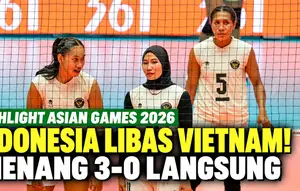 Highlight Voli Putri Indonesia vs Vietnam: Menang 3-0, Garuda Melaju ke Perebutan Peringkat Kelima Asian Games 2026