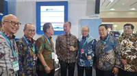 Menteri Perindustrian RI Agus Gumiwang Kartasasmita usai membuka secara resmi gelaran Gaikindo Indonesia International Commercial Vehicle Expo (Giicomvec) 2024, di JCC, Senayan, Jakarta. (Liputan6.com/Arief Aszhari)