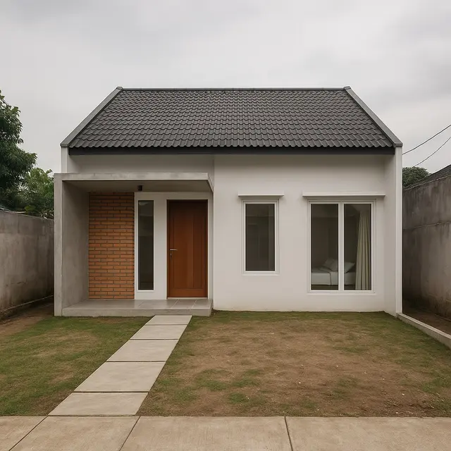 Model Rumah 2 Kamar Tidur di Lahan Mini (Foto: ChatGPT)