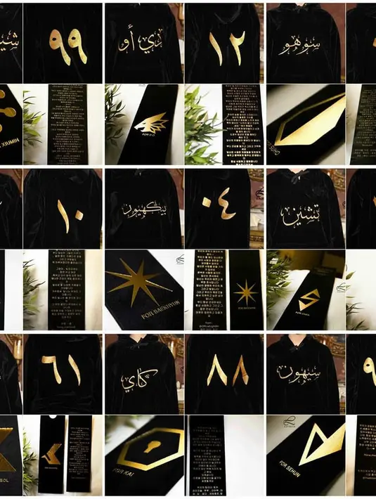 Seperti yang dilansir dari Allkpop, EXO-L Arab Saudi menyiapkan hoodie untuk 9 personel EXO. Jika dilihat sekilas hoodie ini seperti biasa saja. (Foto: koreaboo.com)