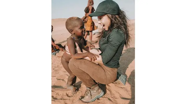 7 Momen Seru Nikita Willy Liburan di Afrika Selatan, Akrab dengan Anak Suku