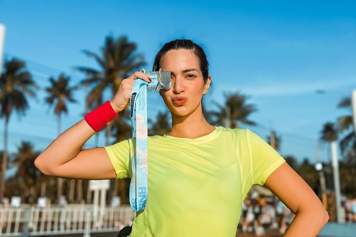 Nia Ramadhani Ikut Half Marathon di Thailand