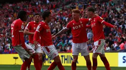 Sebagai tim promosi Liga Inggris pada musim ini, Nottingham Forest melakukan perbaikan di tubuh skuatnya. Mereka diketahui telah mendatangkan 11 pemain baru. Selain itu, ada pula 4 pemain yang dilepas The Forest pada bursa transfer musim panas 2022 ini. (AFP/Adrian Dennis)