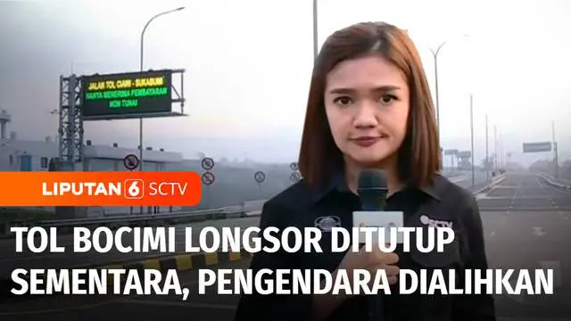 Untuk mengetahui kondisi terkini di jalan tol Bocimi, Kabupaten Sukabumi, Jawa Barat, kita bergabung dengan rekan Auriga Agustina dan Juru Kamera Dedi Efendi.