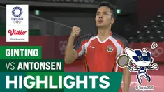 Berita Video Anthony Ginting gagal melaju ke final usai kalah dari Chen Long di Olimpiade Tokyo 2020.