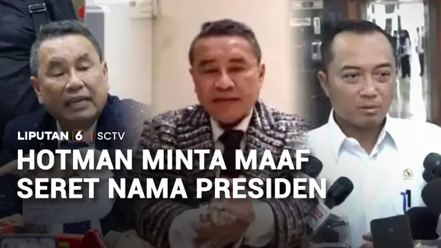 Hotman Minta Maaf Seret Nama Presiden