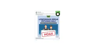 Cek fakta poster lowongan petugas haji 2025