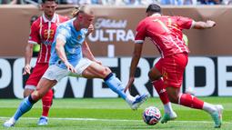 Manchester City menang dengan skor meyakinkan dua gol tanpa balas. (AP Photo/Derik Hamilton)