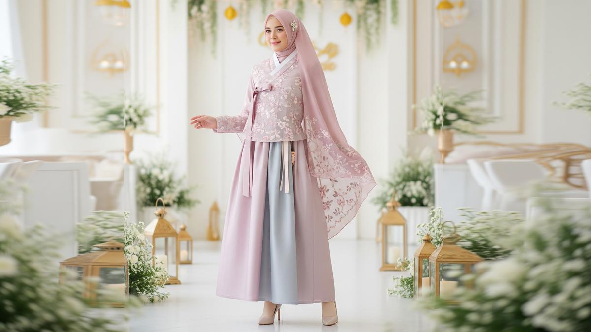 7 Model Gamis Hanbok Terbaru untuk Lebaran 2026, Anggun dan Tetap Syari