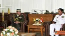 Panglima TNI Laksamana TNI Agus Suhartono menerima kunjungan Pangab Brunei YM Mayjen Dato Paduka Seri Haji Aminuddin Ihsan bin Pehin Orang Kaya Saiful Mulok Dato Seri Paduka Haji Abidin, Senin (22/8).