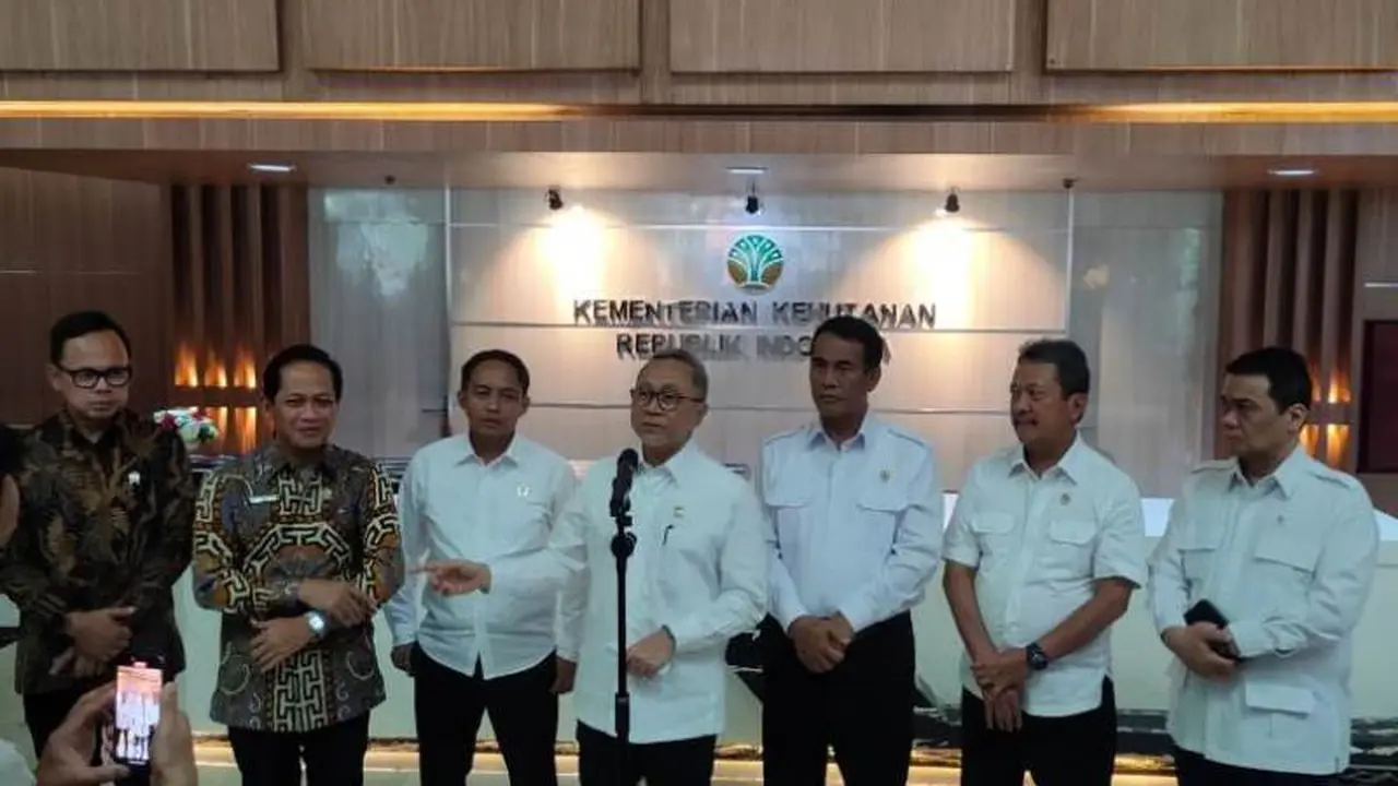 Rapat Koordinasi bidang Pangan di Kementerian Kehutanan.  (Liputan6.com/Henry)