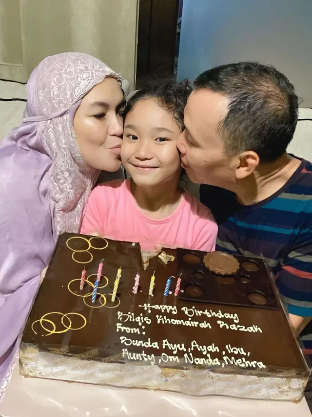 Bilqis anak Ayu Ting Ting ulang tahun ke-9 (Foto: Instagram ayutingting92)