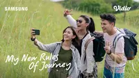 Fero Walandouw, Sheila Dara Aisha, dan Jihane Almira di Webseries New Rules of The Journey.