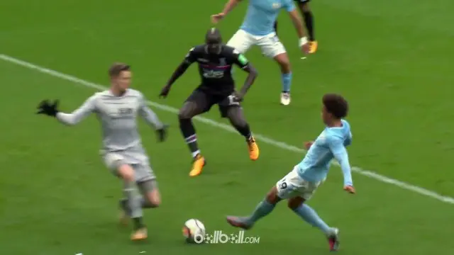 VIDEO: Skill Mengagumkan Leroy Sane Hasilkan Gol untuk Manchester City