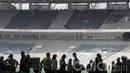 Suasana proyek renovasi Stadion Utama Gelora Bung Karno (SUGBK). Pesta Olahraga Asia edisi ke 18  ini rencananya akan diselenggarakan di dua kota yaitu Jakarta dan Palembang. (Bola.com/M Iqbal Ichsan)