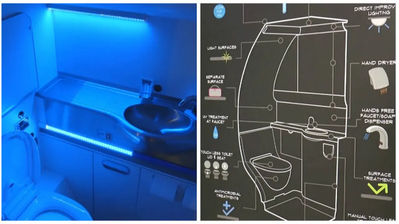 Toilet Canggih Pembunuh Kuman di Pesawat Terbang