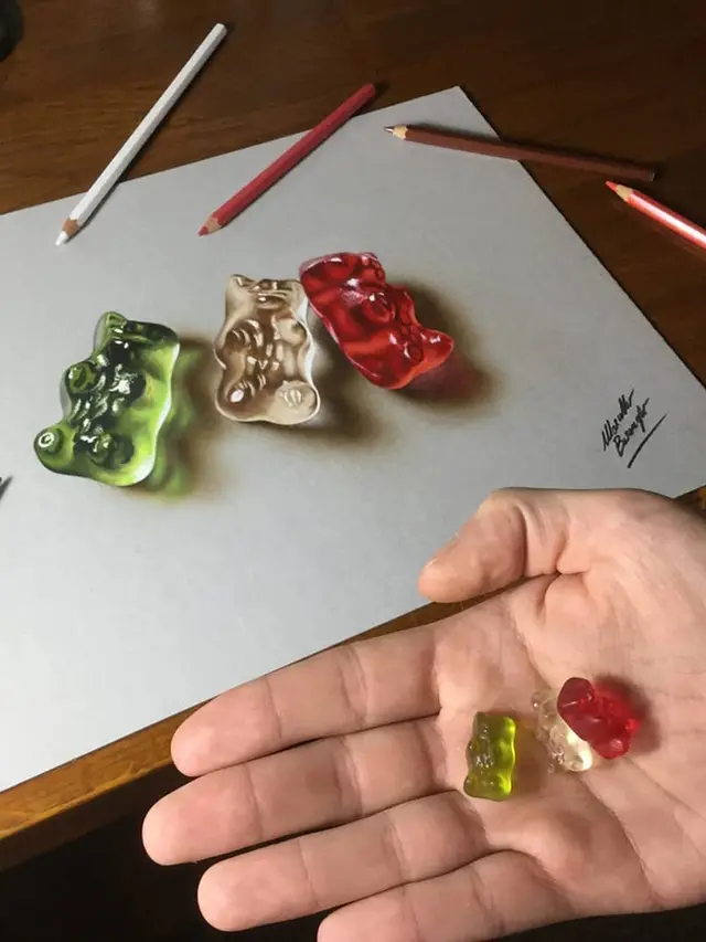 Mirip dengan Benda Asli, Seniman Ini Ciptakan 7 Ilusi Optik dengan Lukisan 3D