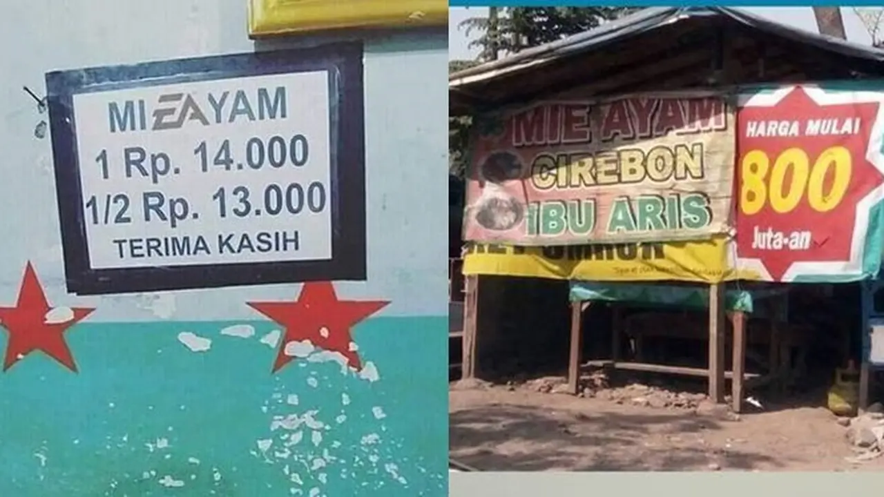 6 Potret Harga Mi Ayam Ini Bikin Mata Pembeli Melotot
