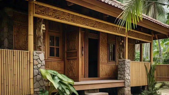 Rumah kecil artistik/ AI Image