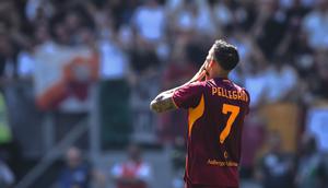 Lorenzo Pellegrini mencetak gol pada duel Lazio vs AS Roma pada pekan ke-4 Serie A 2025/2026 - Official X AS Roma/@ASRomaEN