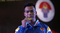 Lifter Lampung Raih Emas Sekaligus Pecahkan Rekor Sendiri