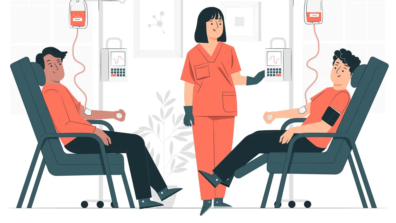 Ilustrasi donor darah