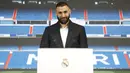 Benzema resmi diikat Al Ittihad dengan kontrak sampai 2025, yang disertai opsi perpanjangan setahun. (HO / REALMADRID.COM / AFP)