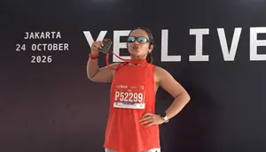 Tuntaskan 10K di JRF 2026, Amel Carla Senang Finis Kuat dan Mengaku Masih Ingin Tidur