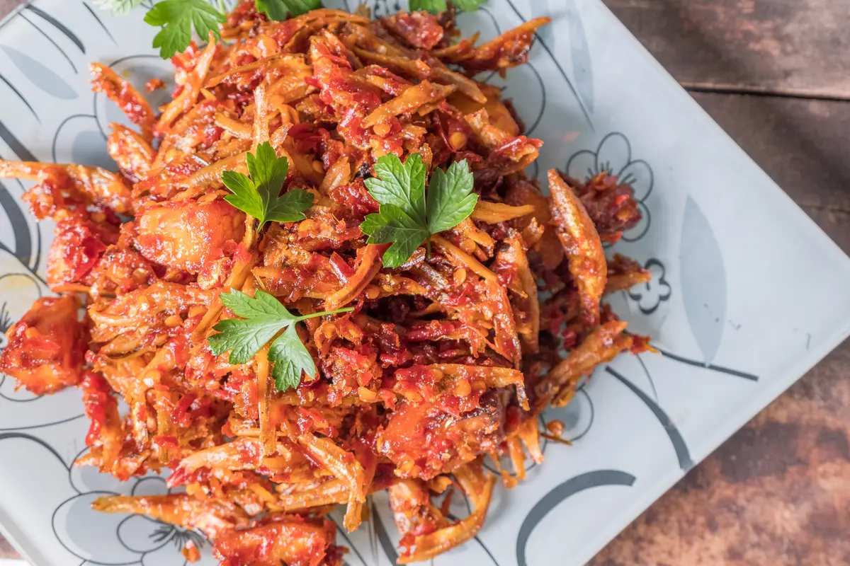 Teri Basah Sambal Tomat