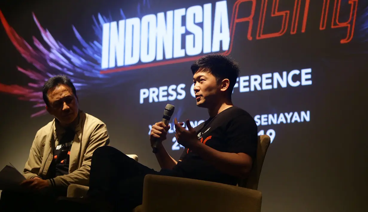 Derek Hsu selaku CFO 88rising seusai penandatangan kerjasama antara Badan Ekonomi Kreatif (Bekraf) dan 88 Rising di Jakarta, Rabu (24/4/2019). Ratusan talenta baru di industri musik tanah air akan disaring untuk dipersiapkan menjadi musisi berskala internasional. (Liputan6.com/HO/Randy)